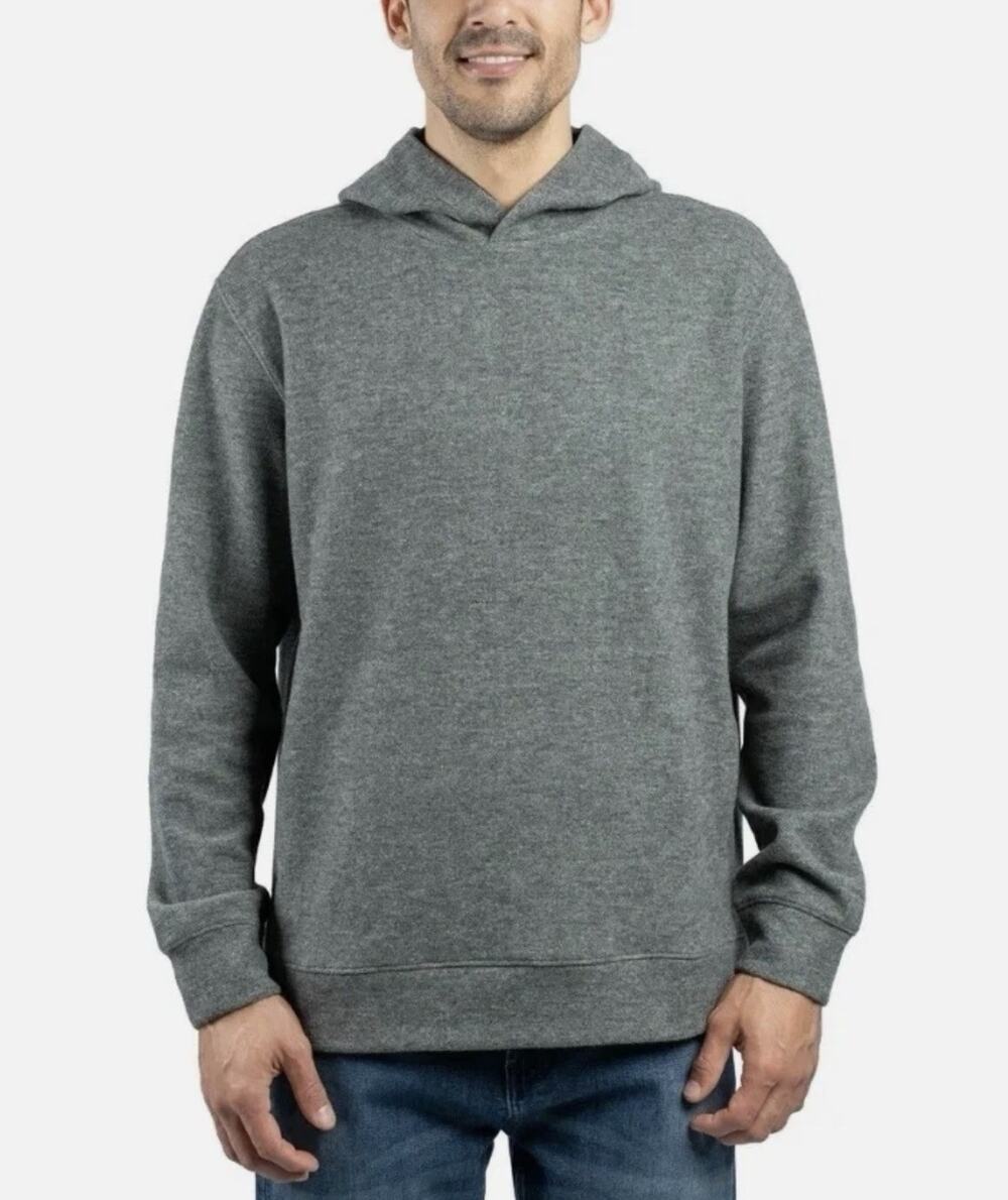Jachs Mens Hoodie Wool Blend Pullover Heavyweight Gray Size XXL